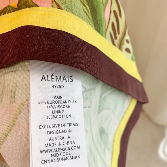 ALÉMAIS Papaya linen-blend minidress - Picture 10 of 10